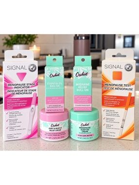 Menopause Wellness Bundle Signal Tests + Orchid Relief Creams & Roll-Ons NEW